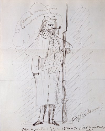 Self Portrait as a Soldier, 1870-71 by Paul Verlaine